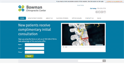 Desktop Screenshot of bowmanchiropractic.com