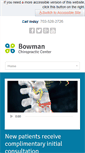 Mobile Screenshot of bowmanchiropractic.com